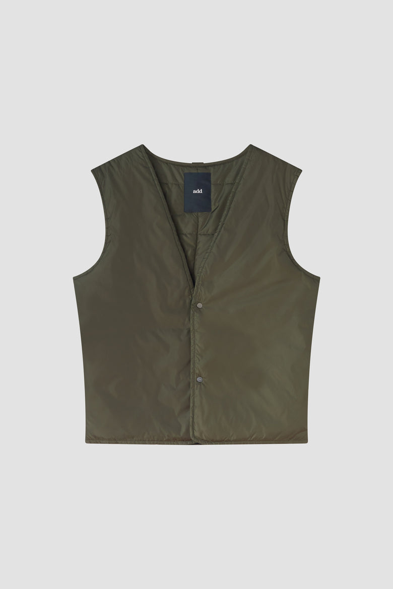 shirt jacket + inner padded vest
