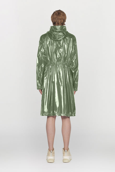 Water-repellent and windproof nylon gender neutral parka with hood